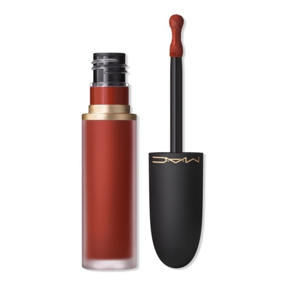 MAC Powder Kiss Liquid Lipcolour – Marrakesh-Mere 👄 🤎✨ Soft Matte Blurred Lip